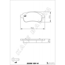 Kale Balata Depomix Arka Balata Renault Megane Iv 15- Espace V 15- Megane Iv Grandtour 16- Talisman 15- Nissan Juke 19-