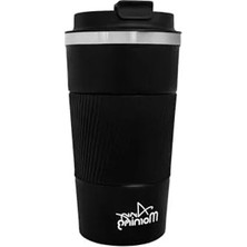 Hakay 500 ml Paslanmaz Çelik Termos Mug, Kaymaz Silikon Halkalı ve Sızdırmaz Tasarım