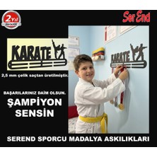 Serend Karate Temalı Madalya Askılığı, Madalya Askısı, Duvara Monte Madalya Tutucu, Ödül Duvar Askılığı