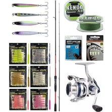Yek Outdoor Yekoutdoor Fireworm Lrf Seti Shimano Kamış Sienna Spinning Sensitive 2,11M 0,5-7g 2pc &okuma ARIA-1000A Olta Makinesi