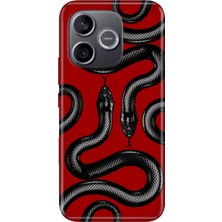 Adasena Honor 600 Lite (Lna-Nx1) Kılıf Desenli Baskılı Tpu Rubber Kapak Yılan Moda