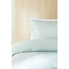 Ocean Home Textile Nakışlı Mint Çift Kişilik Yatak Örtüsü Seti 1 Adet 250 x 230 / 2 Adet 50 x 70 cm