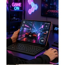 Marsilyan Klavyeli Tablet Bilgisayar Seti Dokunmatik Kalem ve Kılıf Destekli