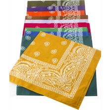 Renklime Çini Desenli Bandana 50*50