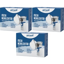 Getwell Mesh Nebulizatör Şarjlı - Sessiz - Taşınabilir (Yetişkinler ve Çocuklar Için) (3 Lü Set)