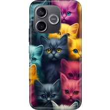Nurdic Honor 600 Lite (Lna-Nx1) Uyumlu Kılıf Resimli Desenli Silikon Kedicikler