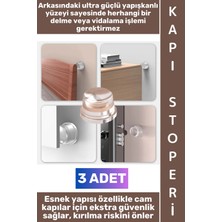 Wintoup #kapıstoperi Güçlü Kendinden Yapışkanlı Kapı Pencere Yatak Arkası Dolap Kapakları Klozet Kapağı Duvar Fayans Cam Ahşap Plastik Hasar Gürültü Önleyici Darbe Emici Şeffaf Silikon Kapı Stoperi 3 Adet