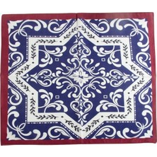 Renklime Çini Desenli Zr Şifon Fular 50*50 cm