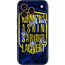 Nurdic Honor 600 Pro (Vkp-Nx9) Kılıf 0.4mm Lazer Kesim Silikon Kapak Aşkın Rengi Sarı Lacivert
