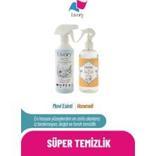 Livory Clean & Shine Serisi Yüzey Temizlik Misti Mavi Esinti 500 ml | Clean & Fresh Serisi Hanımeli Oda Kokusu 500 ml