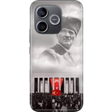 Nurdic Honor 600 Lite (Lna-Nx1) Kılıf 0.4mm Lazer Kesim Silikon Kapak Gazi Mustafa