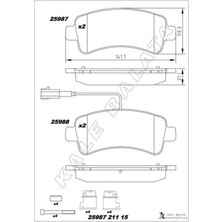 Kale Balata Depomix Disk Fren Balatasi Arka Jumper 2.0d/2.2d3.0d 04/06-Ducato 40 2.3d-Boxer 2.0d/2.2d/3.0d