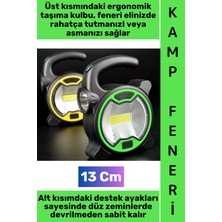 Wintoup #kamp Premium Piknik Outdoor Dağcılık Elektrik Kesintisi Acil Durum Yüksek Parlaklıklı Cob LED Panel Taşıma Kulplu Denge Ayaklı Taşınabilir Pilli Mini Kamp El Feneri Işıldak