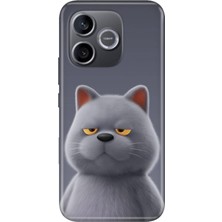 Adasena Honor 600 Lite (Lna-Nx1) Kılıf Desenli Baskılı Tpu Rubber Kapak Uykulu Kedi