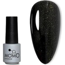 Momo Simli Seri S019 4ml. Altın Işıltılı Siyah