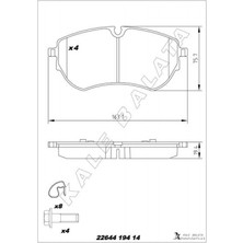 Kale Balata Depomix On Fren Balatasi Transit V348 06-14 A.ceker 11- Vw Amarok 2.0tdi 10- GDB1724
