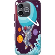 Nurdic Honor 600 Lite (Lna-Nx1) Uyumlu Kılıf Silikon Desenli Tam Koruma Resimli Astronot