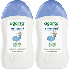 Agarta Doğal Erkek Bebek Çocuk Şampuanı Saç ve Vücut 400 ml (2 Li Set)