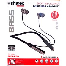 Sharex SHX-K50 50 Saat Bekleme Soft Bow Boyun Askılı Kulaklık