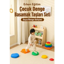 MagBlock Lady Bug Çocuk Denge Adım Taşları Seti | Kaymaz Duyu ve Motor Gelişim Oyuncağı | 5 Parça