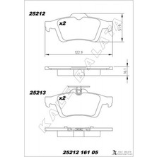 Kale Balata Depomix Arka Balata Focus Ii Cmax 03- Connect 02- Laguna Iii 07- Opel Vectra C 02- Signum 03- Citroen C5 08- Peugeot P508 10-18 1647875980-4254.A8