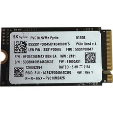 Senka Sk Hynix PVC10 2242 512GB M2 Nvme Gen4 5100/2200MB/S SSD (Kutusuz)