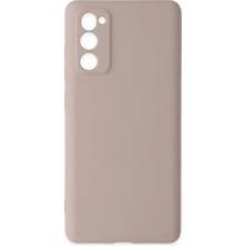 SiHako Galaxy S20 Fe Kılıf Nano Içi Kadife Silikon - Pudra