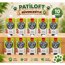 Wanpy Tasty  Meat Paste , Et Ezme Macun Kedi Ödül Maması 10*90 gr Tuna Balığı * Tavuk * Havuç