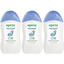 Agarta Doğal Erkek Bebek Çocuk Şampuanı Saç ve Vücut 400 ml (3 Lü Set)