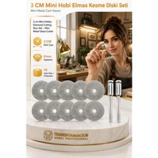 Marsilyan 10 Adet  30  mm Elmas Kesici Disk Seti, Mini Cam Metal Ahşap Kesme Ucu 723233