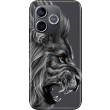 Nurdic Honor 600 Lite (Lna-Nx1) Kılıf 0.4mm Lazer Kesim Silikon Kapak Kara Aslan