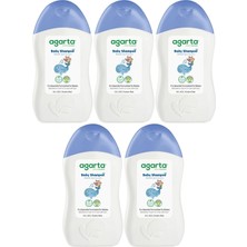 Agarta Doğal Erkek Bebek Çocuk Şampuanı Saç ve Vücut 400 ml (5 Li Set)