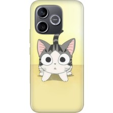 Nurdic Honor 600 Lite (Lna-Nx1) Uyumlu Kılıf Silikon Desenli Tam Koruma Resimli Tekir Kedicik