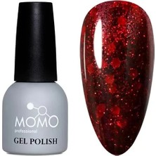 Momo Glitter Seri G007 14ML. Kırmızı Parıltı Şarap
