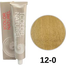 IColor Naturel Icolor Natural Tüp Boya 100ML. 12-0 Doğal Platin