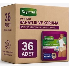 Depend Emici Külot Yetişkin Bezi Xl - Extra Large Kadın 36 Adet (4pk*9)