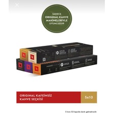 Nespresso Kafeinsiz Kapsül Kahve Seçkisi - 50 Kapsül