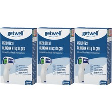 Getwell Ateş Ölçer Kızıl Ötesi Alından - Temassız - Uzaktan (Yetişkin & Bebek & Çocuk) (3 Lü Set)