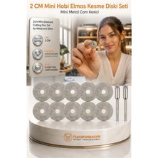 Marsilyan 10 Adet  20MM Elmas Kesici Disk Seti, Mini Cam Metal Ahşap Kesme Ucu 723231