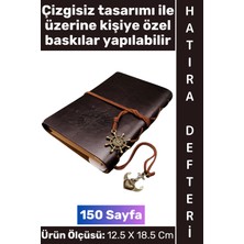 Wintoup #defter Okul Ofis Günlük Not Ajanda Hatıra Anı Tutma Eş Sevgili Anneler Babalar Öğretmenler Günü Çok Şık Dekoratif Hediyelik Pusula Detaylı Çizgisiz Deri Defter