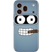 Nurdic Honor 600 Pro (Vkp-Nx9) Uyumlu Kılıf Silikon Desenli Tam Koruma Resimli Robot Smoke