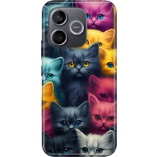 Senada Honor 600 Lite Kılıf Desenli Baskılı Tpu Rubber Kapak Kedi Ordusu