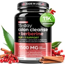 Thinbi  Colon Cleanse Berberine 1500MG  30 Capsul 15 Day Parasite Detox Men Women –extra Strength.