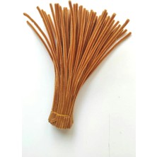 hyc heryerçiçeklenir 25 Adet Açık Kahve Şönil, Çiçek Yapımına Uygun Tüylü Tel, 30 cm 6 mm