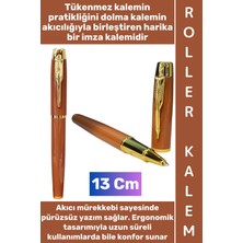 Wintoup #kalem Pürüzsüz Yumuşak Kolay Estetik Yazım Anneler Babalar Öğretmenler Günü Hediyelik Not Hatıra Anı Defteri Günlük Tutma Çok Şık Gold Detaylı Imza Metal Roller Kalem
