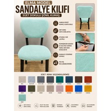 Home Elma Tipi Sandalye Kılıfı Lüx Bohem Kumaş Çok Kalın %100 Pamuk, Sırt Arkası Dahil Kapanıyor