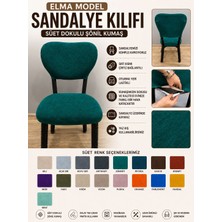 Home Elma Tipi Sandalye Kılıfı Lüx Bohem Kumaş Çok Kalın %100 Pamuk, Sırt Arkası Dahil Kapanıyor
