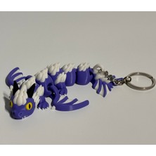 Hareketli Ejderha Anahtarlık | Flexi Dragon 3D Baskı Anahtarlık