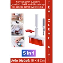 Wintoup #temizlemekiti Profesyonel Klavye Tuş Çıkarma Tablet Ekran Kulaklık Kılıf Temizleyici Elektronik Yüksek Yoğunluklu Kıl Çok Fonksiyonlu Temizleme Fırçası Kiti 5 In 1