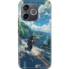 Adasena Honor 600 Lite (Lna-Nx1) Kılıf Desenli Baskılı Tpu Rubber Kapak Motorsiklet Aşkı